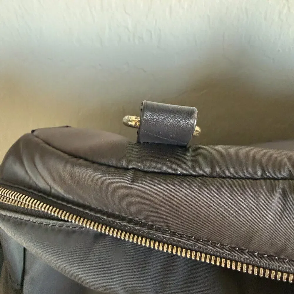 Lo & Sons OG Large Dark Brown Nylon Laptop Bag